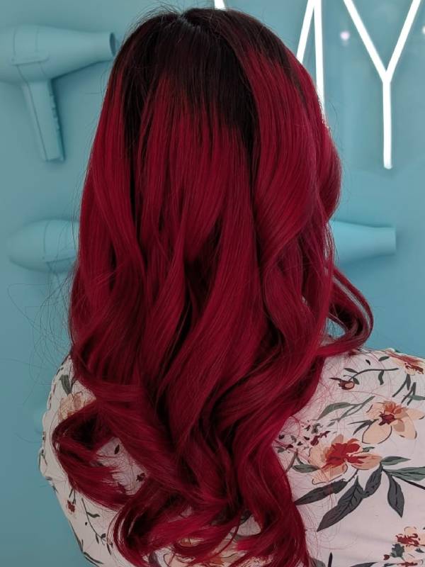 Hair colour by Bilalo Hair Artistry - Red colour